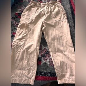 For Sale: Anthropologie Beige Cargo Pants - Size Large
